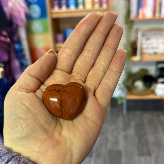 Red Jasper Heart