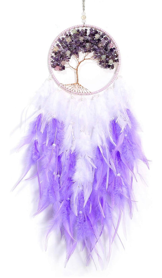 Amethyst Crystal Dream Catcher