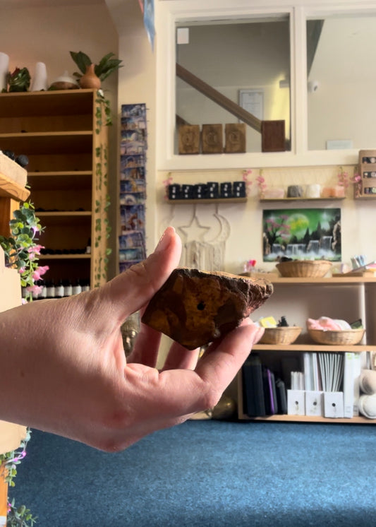 Tigers Eye Crystal Incense Holder