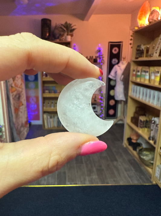 Clear Quartz Moon