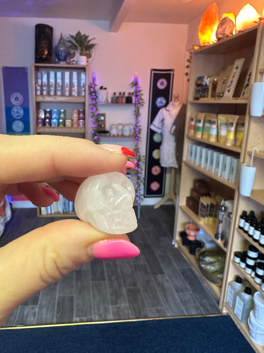 Small Rose Quartz Skull