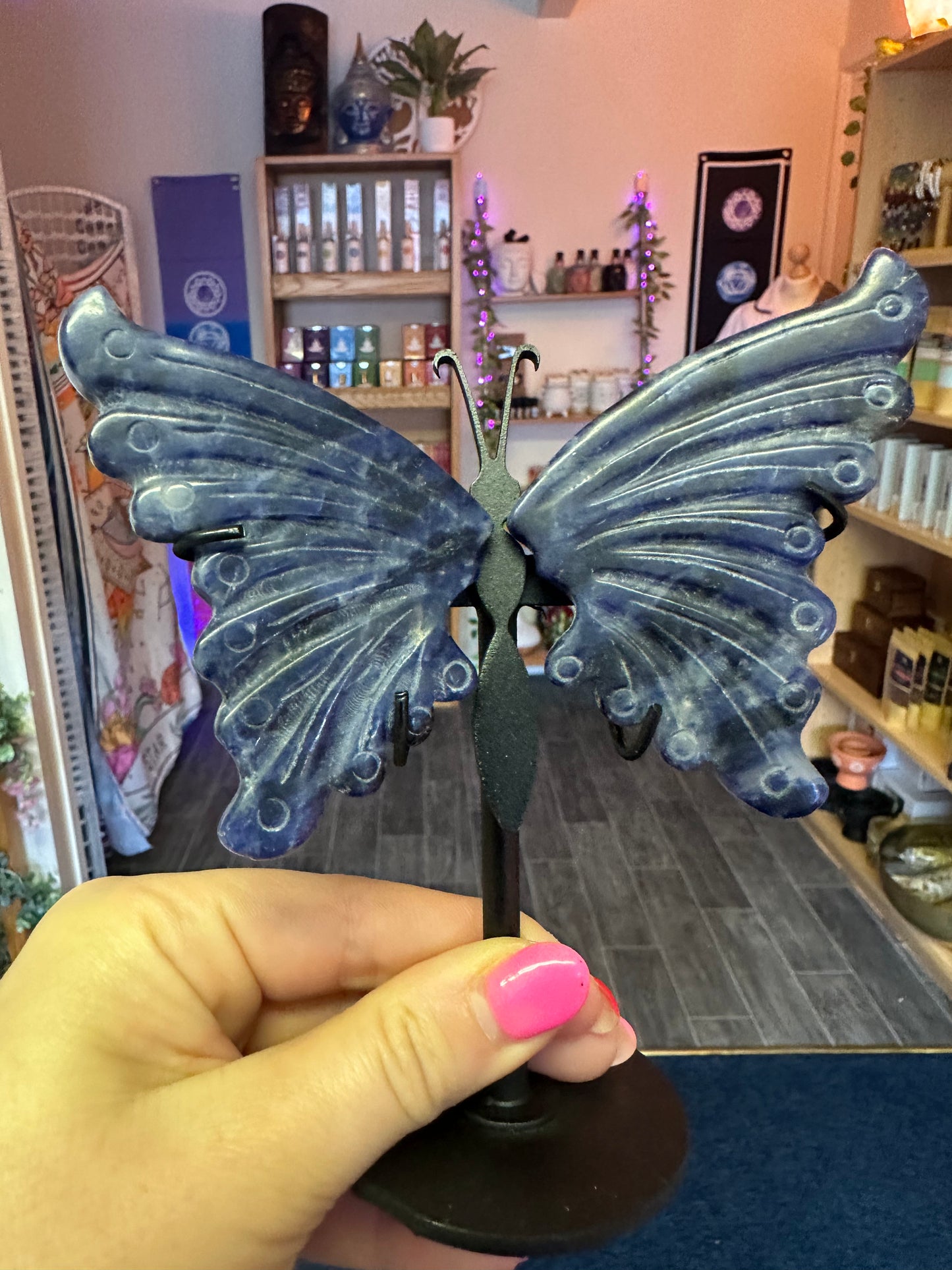 Small Sodalite Butterfly Crystal