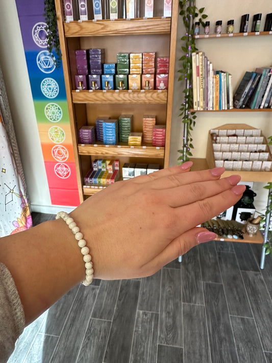 White Howlite Bracelet