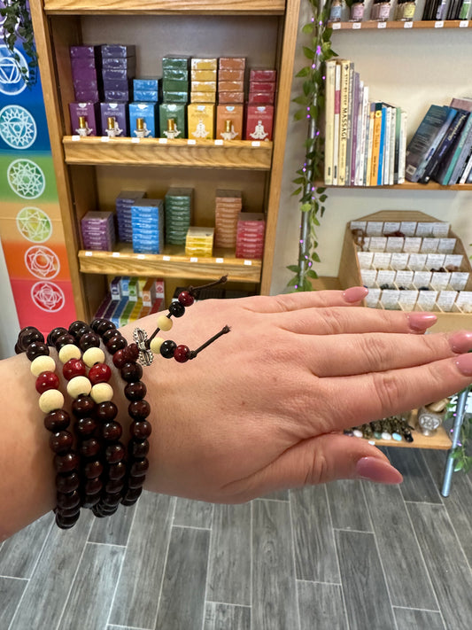 Maroon Prayer Beads