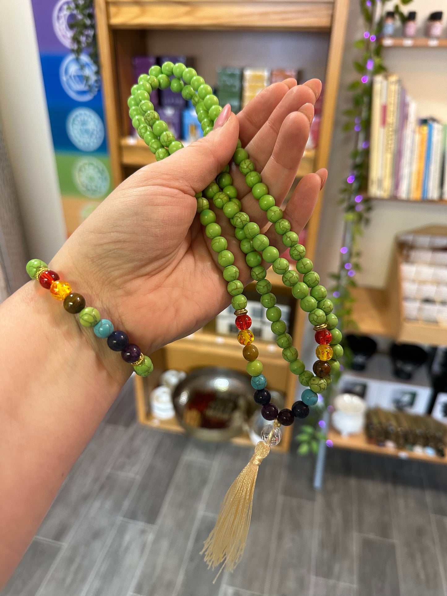 Green Chakra Mala Bead Set