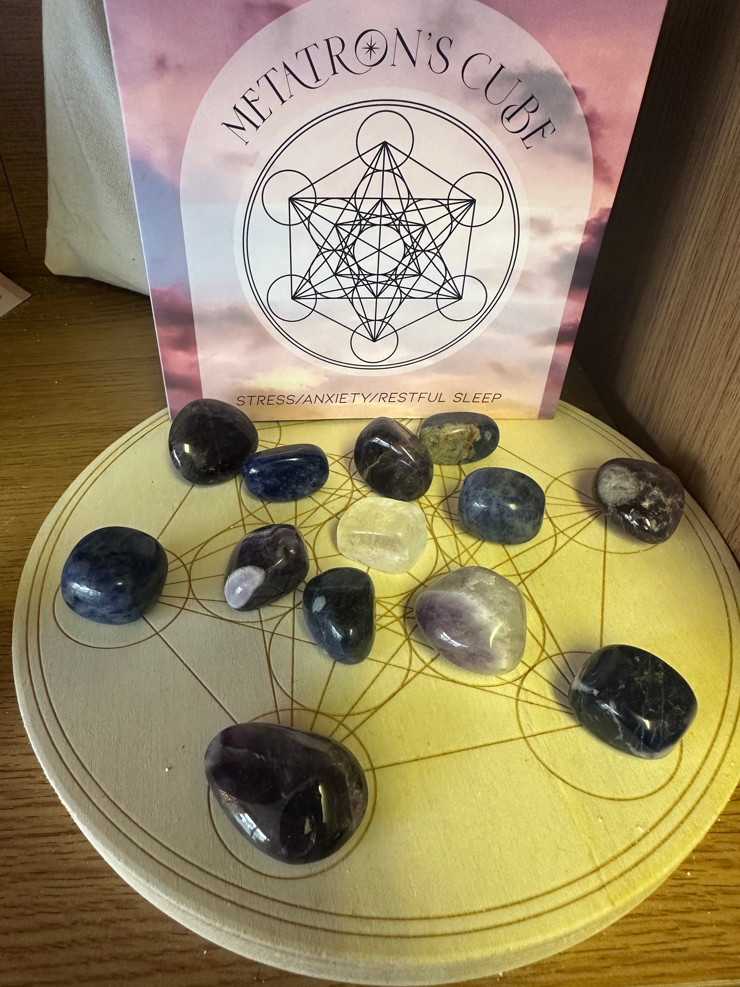 Metatrons Cube Crystal Grid Set