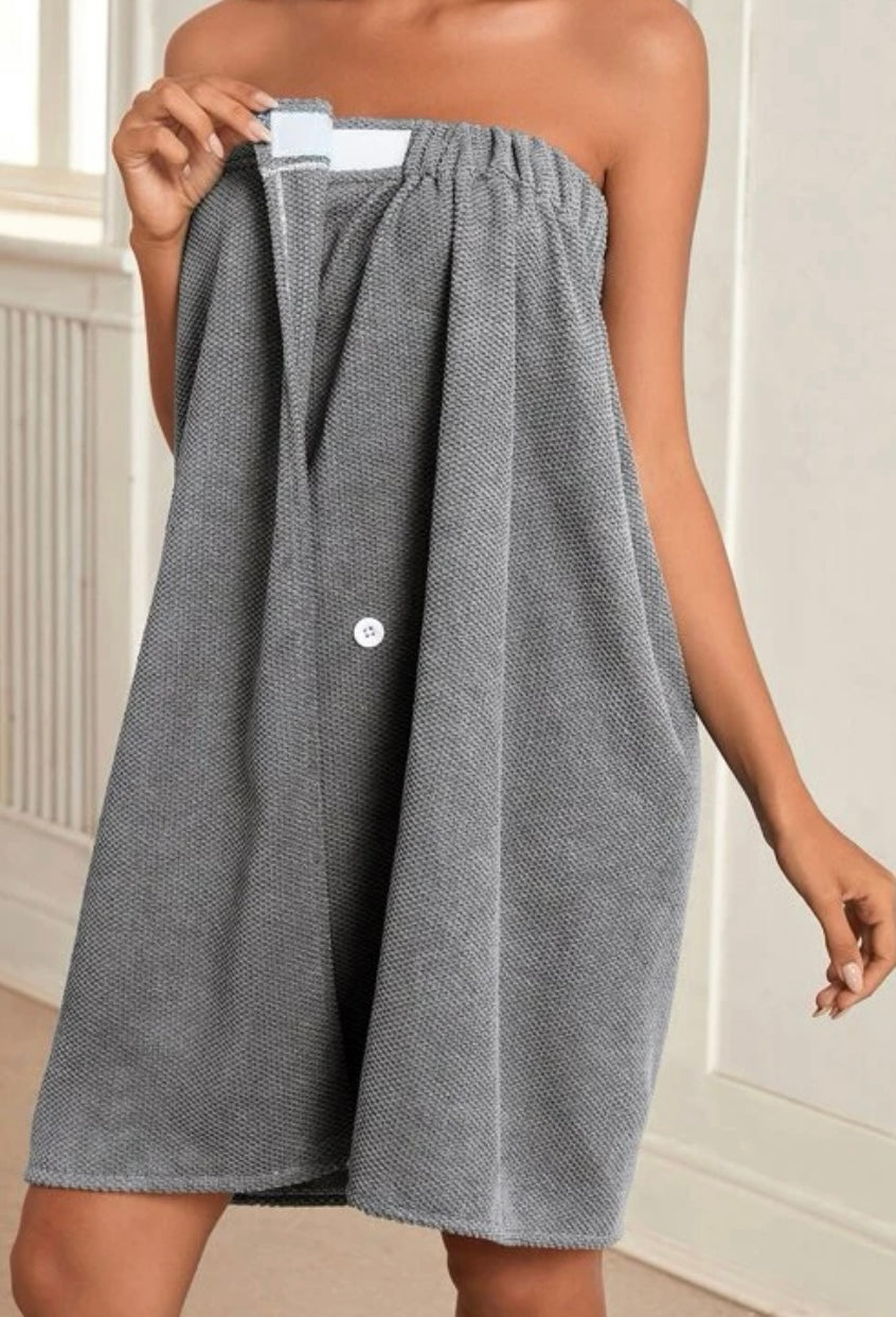 Grey Wrap Towel